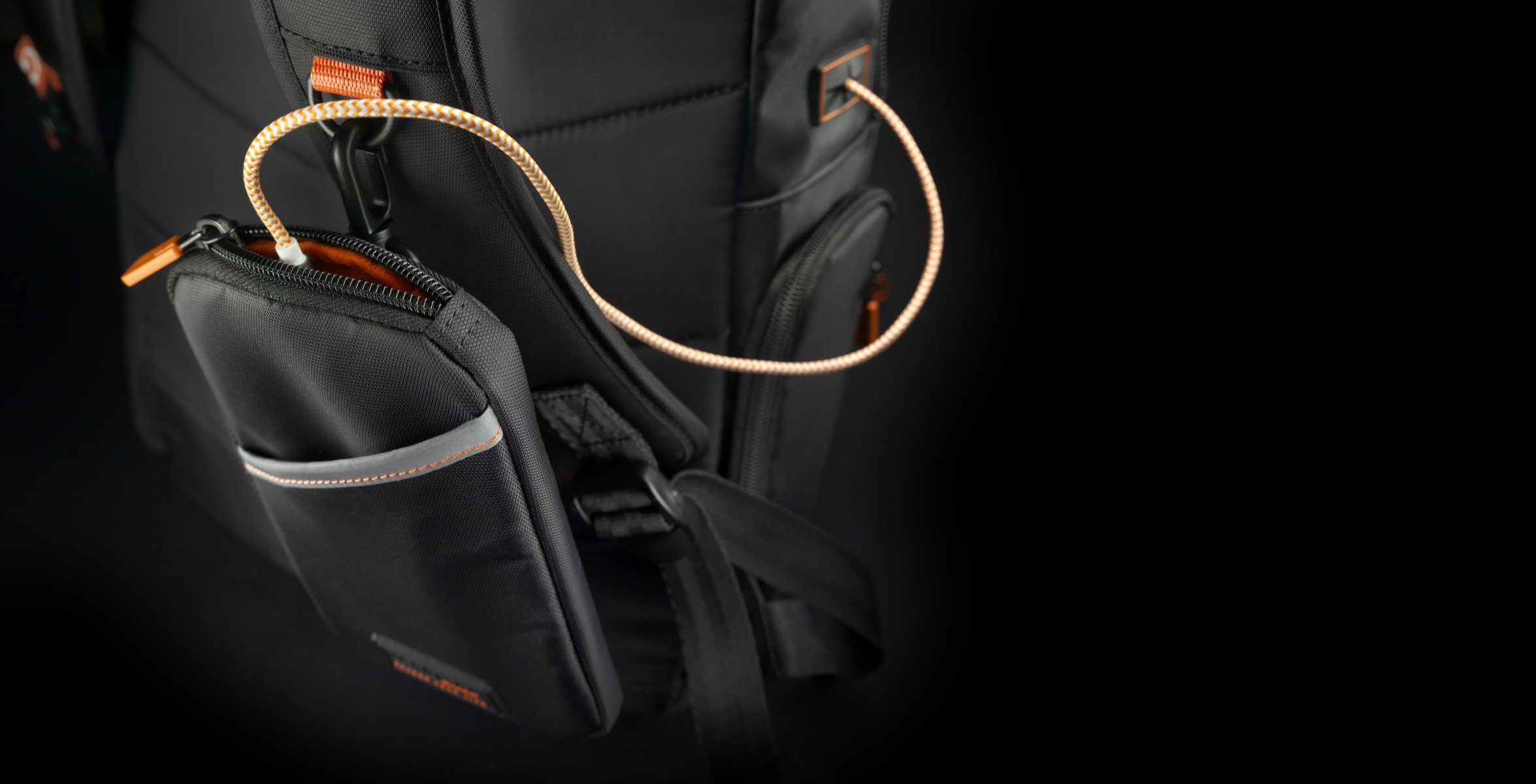 rucksack handyfall kabel entwurf farben