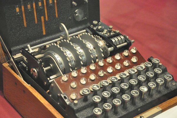 Militärische deutsche Enigma-Verschlüsselungsmaschine