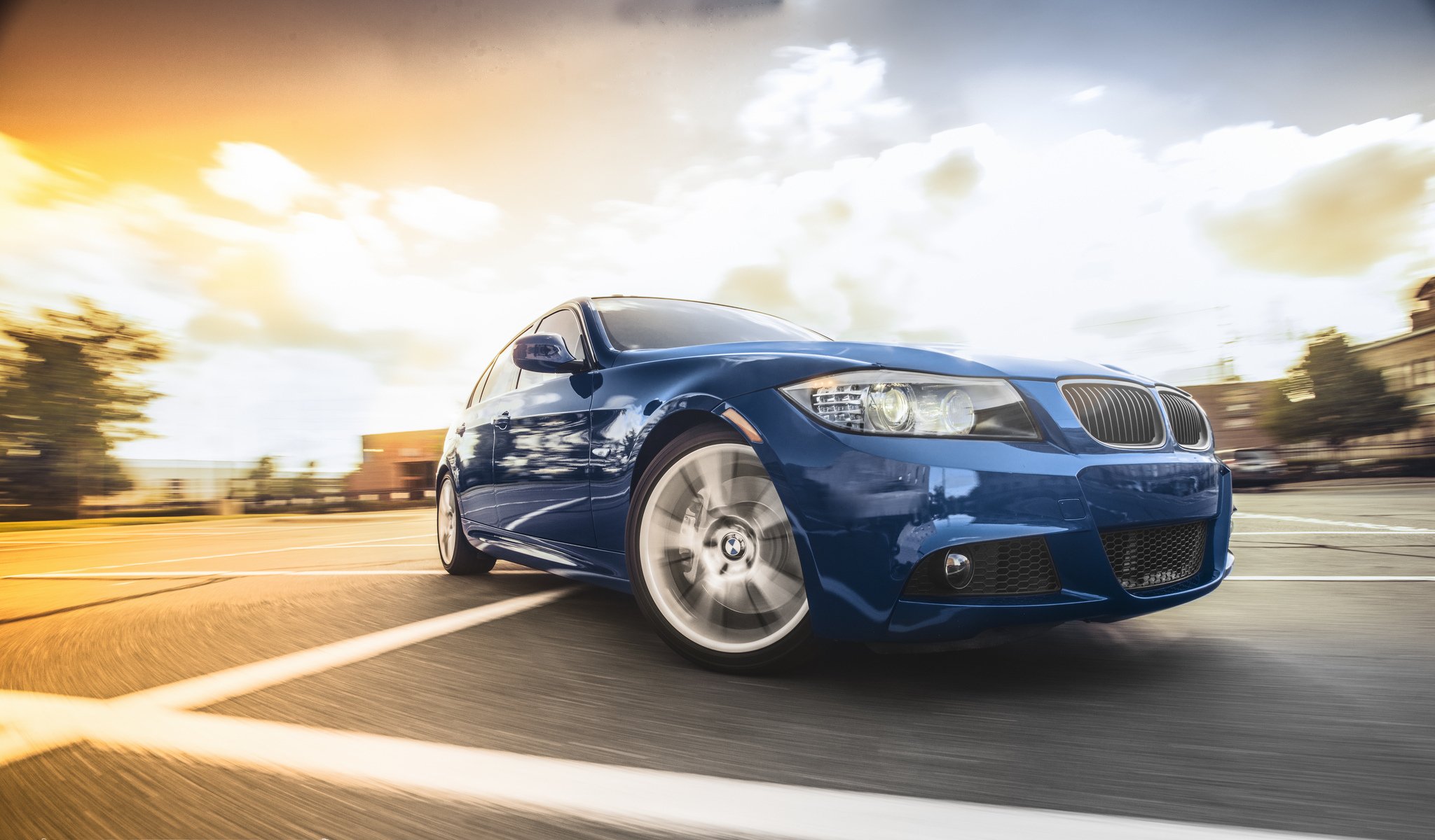 bmw 335i m sport blau e90 bmw 3er blau