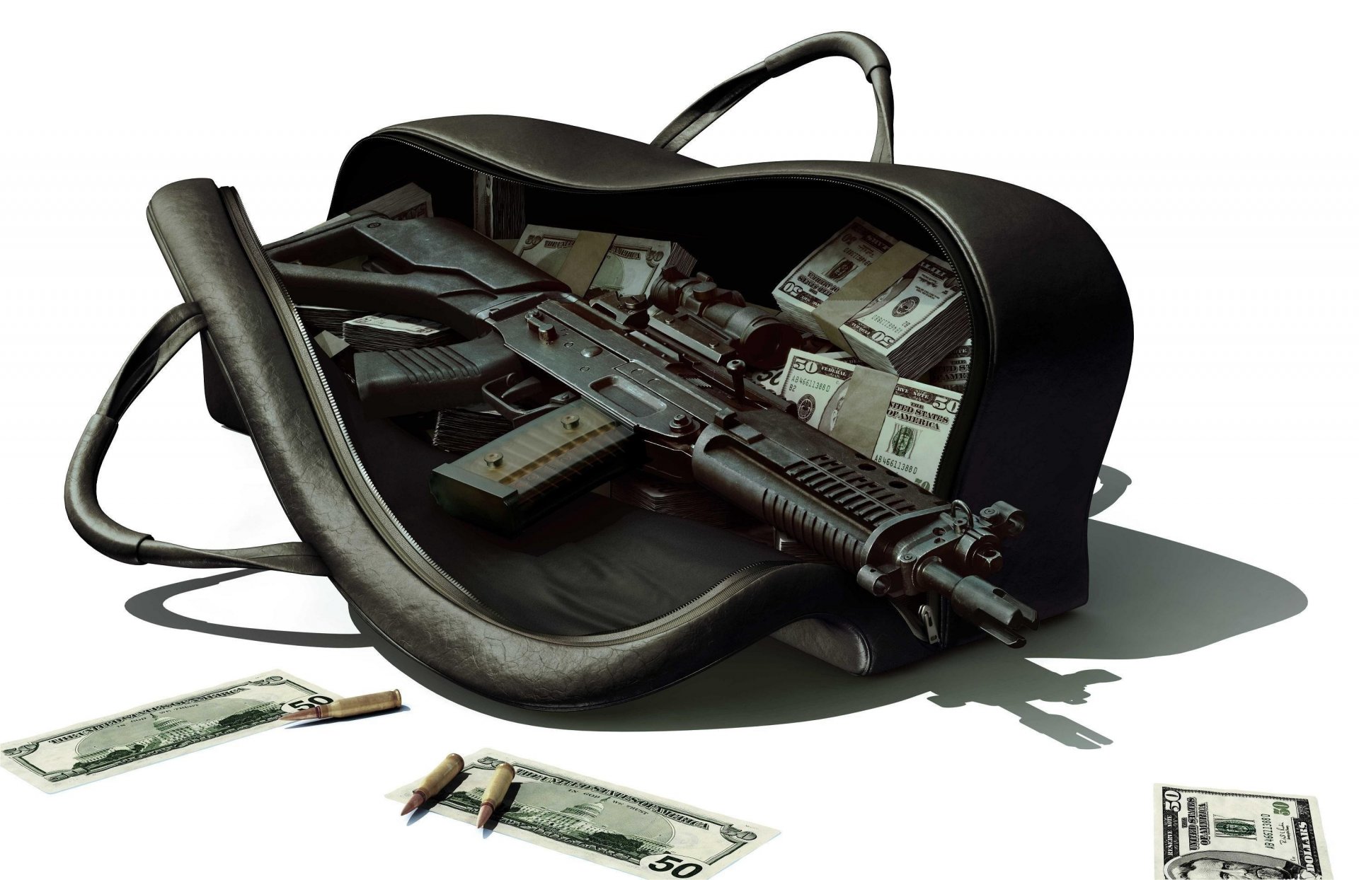 automat tasche geld