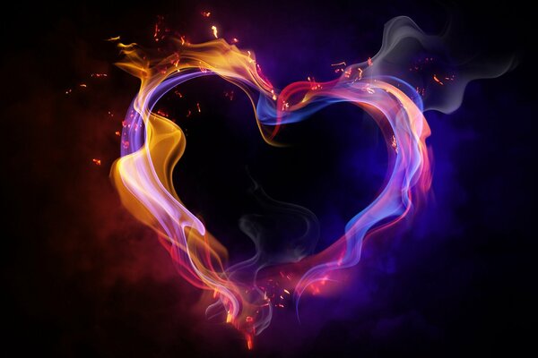 Ein heißes Herz, ein Feuer in der Liebe. gestand