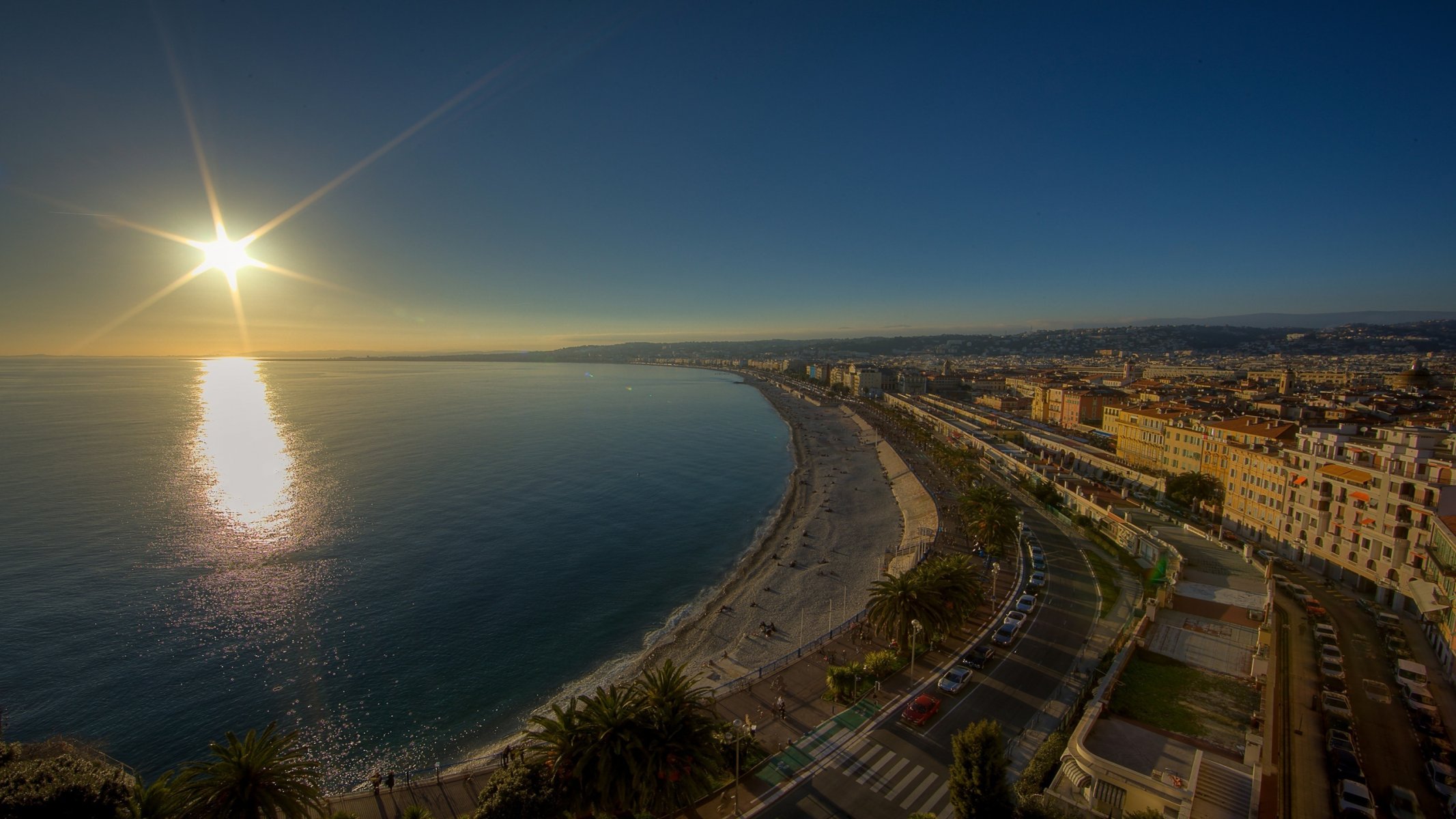 full hd zuhause straße straße küste stadt sonne himmel wasser strandpromenade ozean sonnenuntergang bucht liegeplatz straße sand