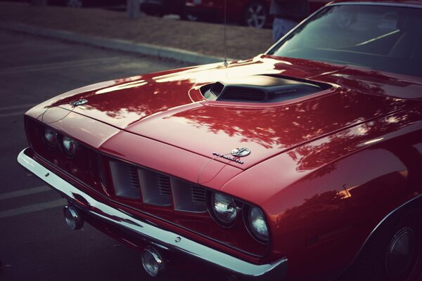 Hemi Cuda Oldtimer Haube