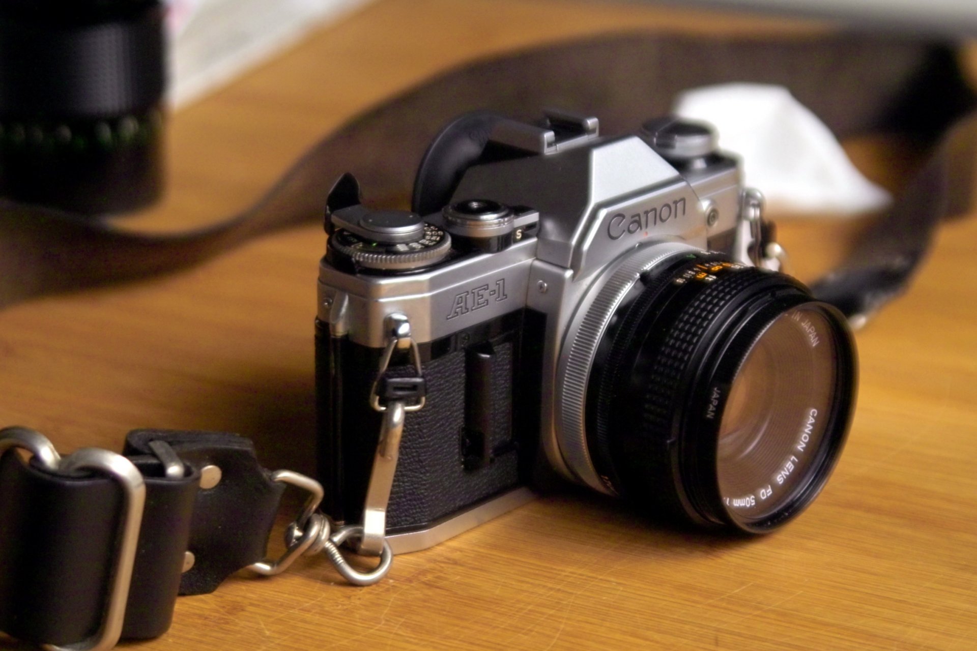 canon ae 1 kamera makro hintergrund