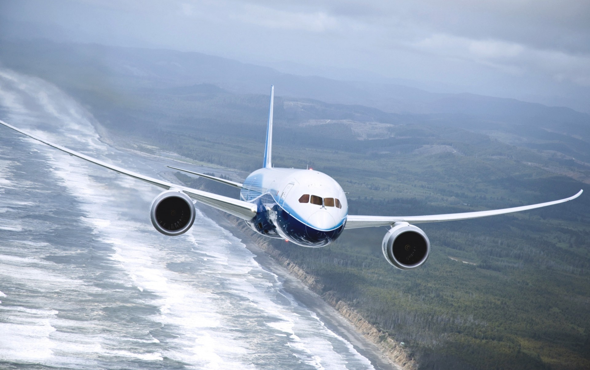 fliegt flugzeug in der luft boeing