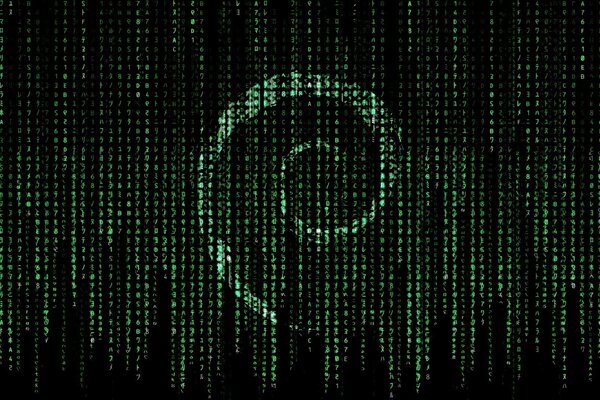 Matrix-Bild als Spirale