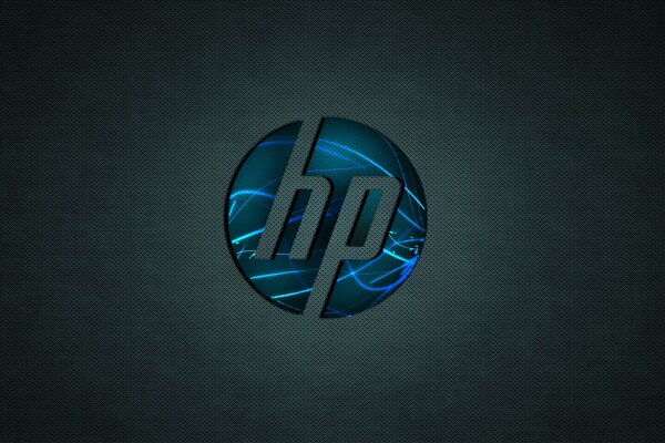 Das HP Logo ist blau