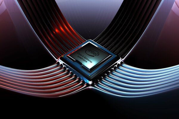 Schönes Foto des Intel Core Prozessors