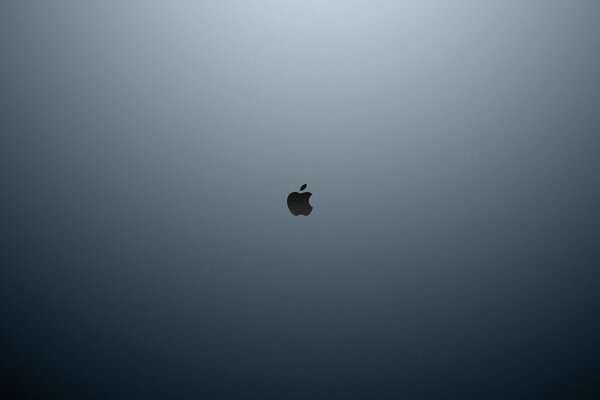Bild des Apple-Logos auf grauem Hintergrund