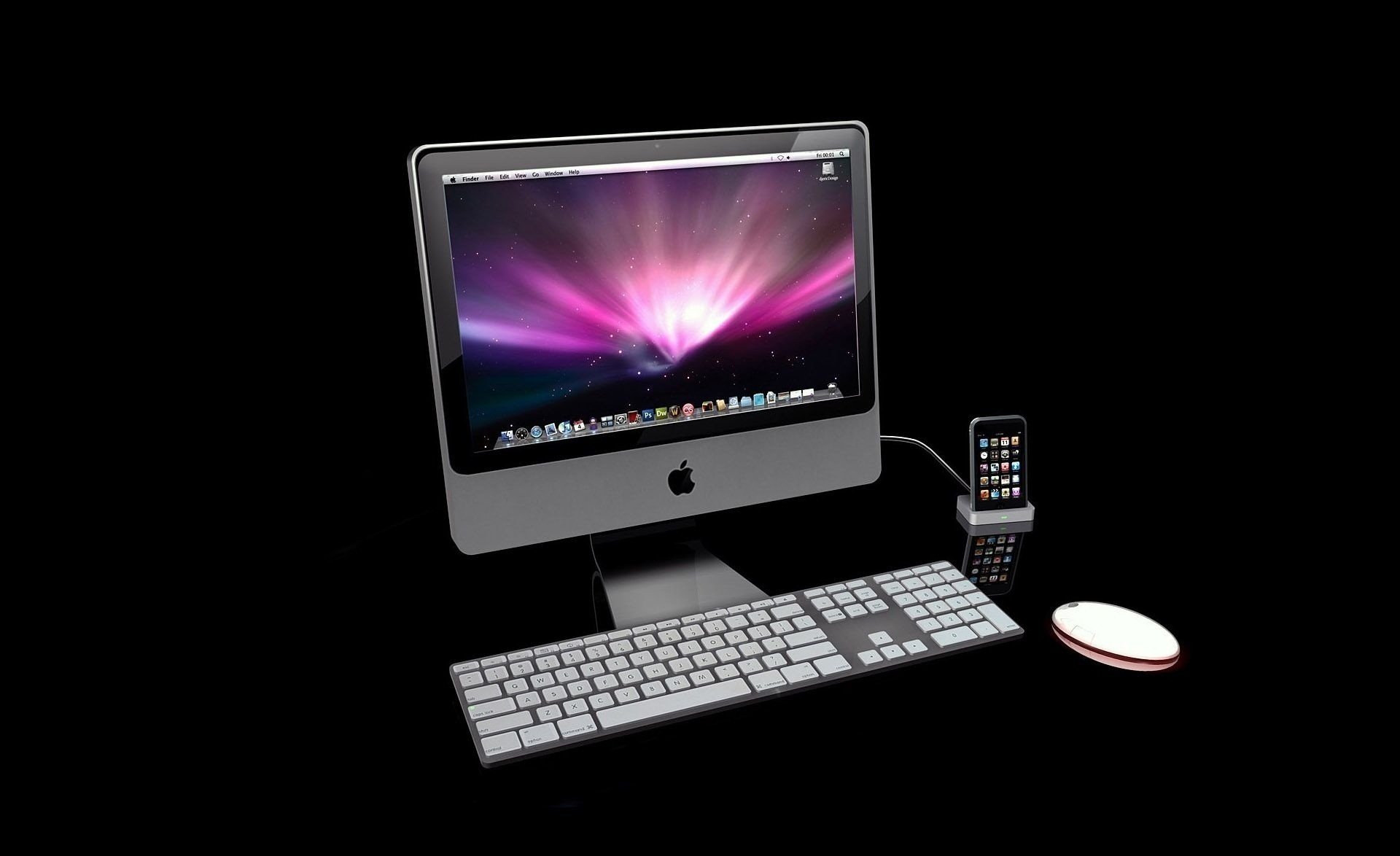 angeschlossenes telefon computer monitor computer