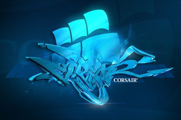 Schönes Bild auf einem dunklen Hintergrund der Firma Corsair