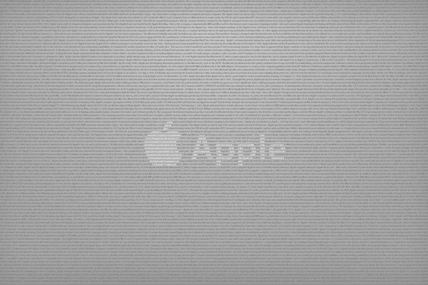 Das Bild des Apple-Logos ist ein apfelgebeißter Apfel