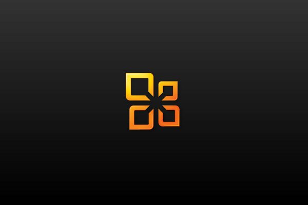 Das orangefarbene Microsoft Office-Logo