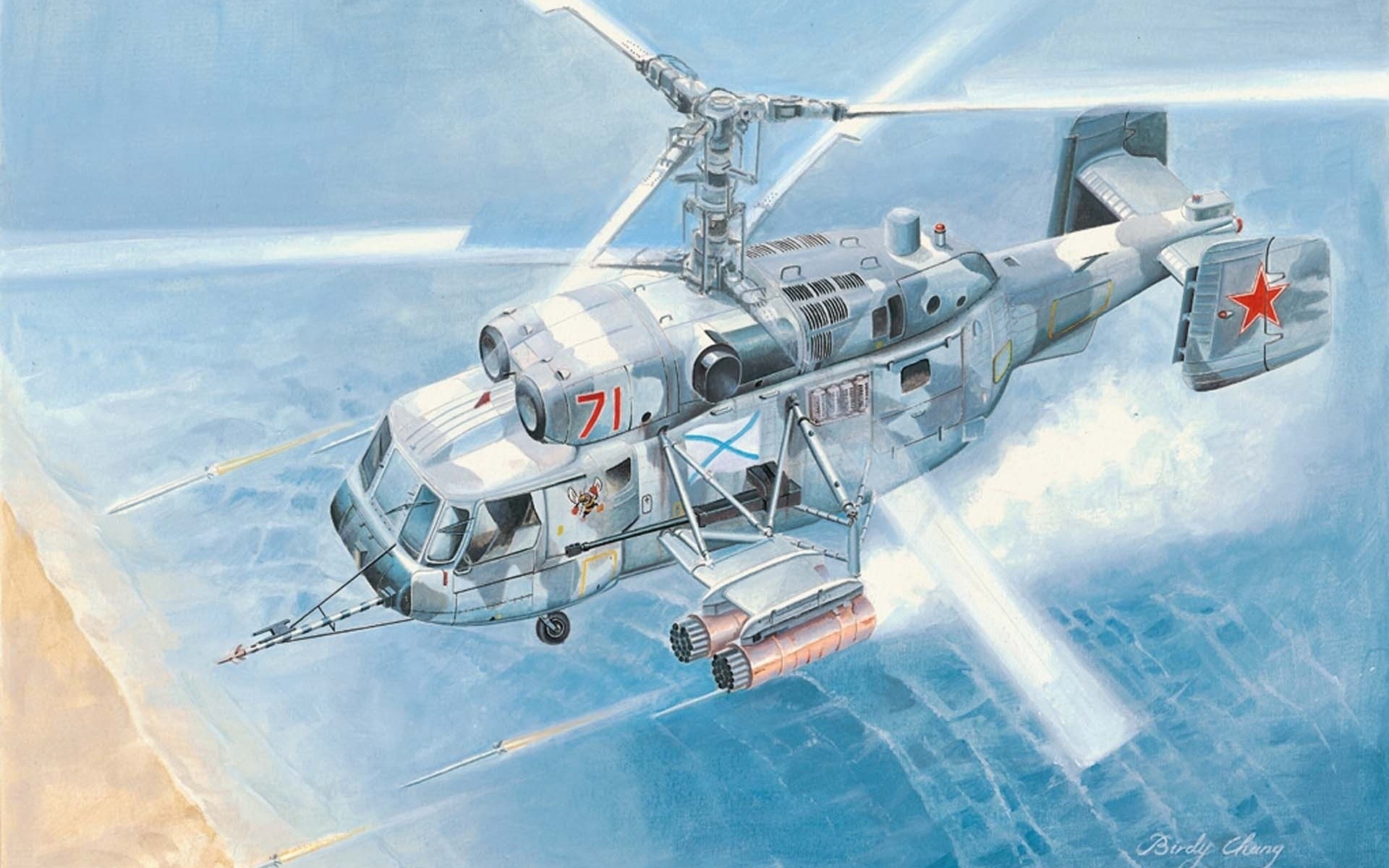 okb kamow sowjetischer u-boot-hubschrauber ka-27
