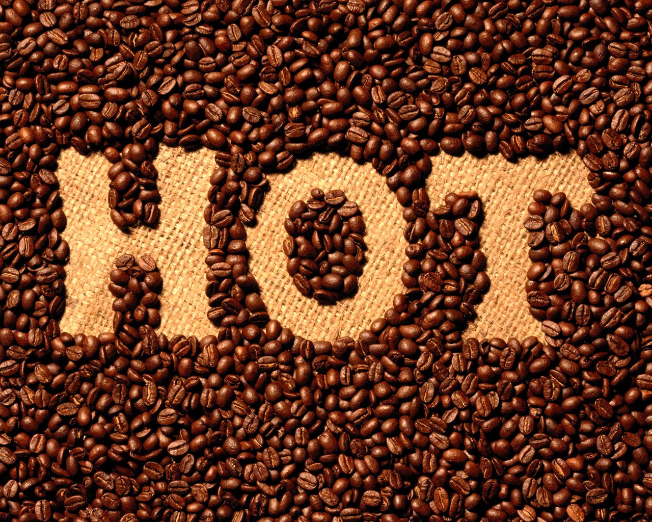 kaffee schriftzug heiß
