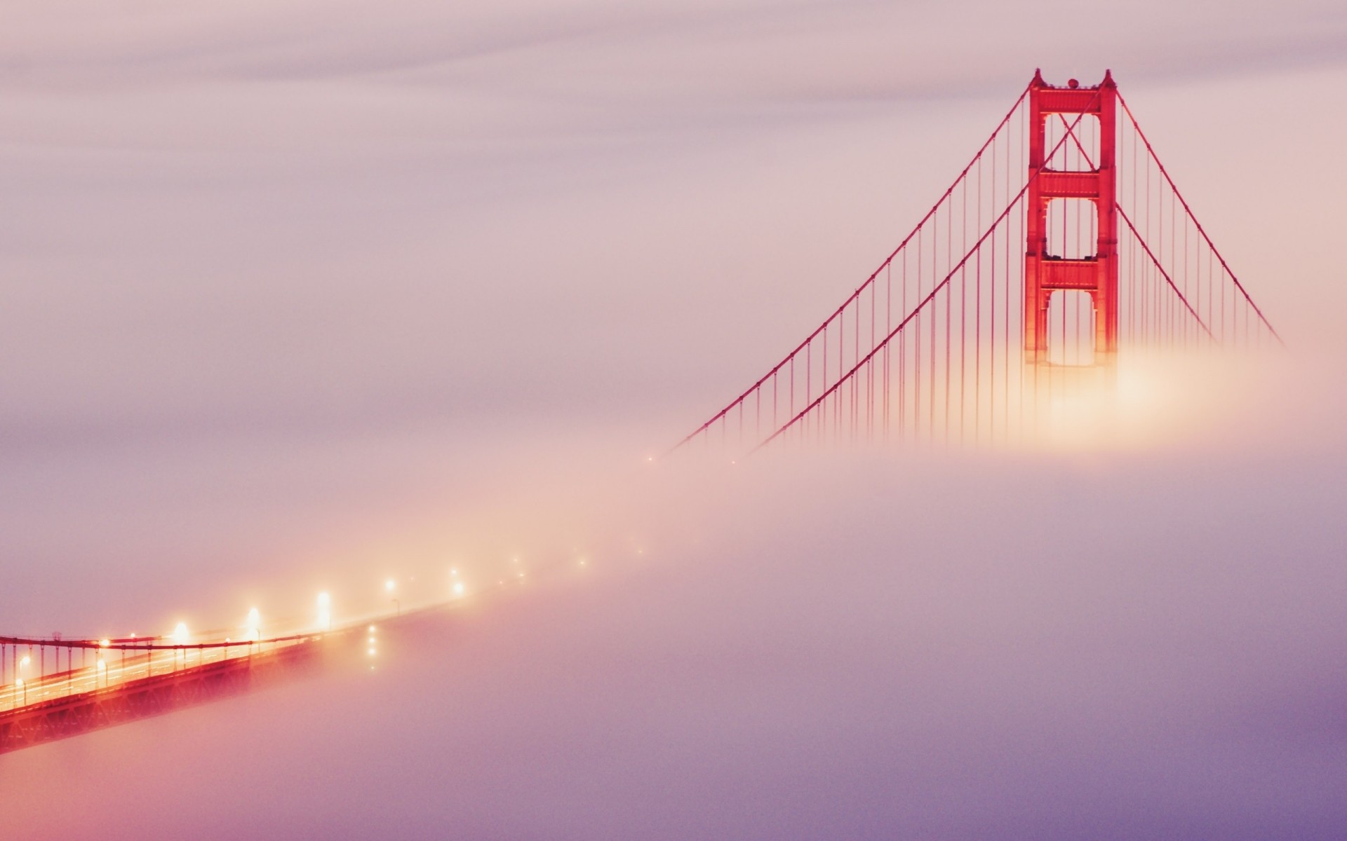 lichter himmel brücke nebel san francisco