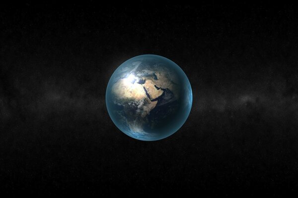 Den Planeten Erde im Weltraum ersetzen