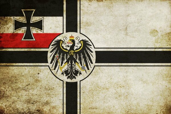 Deutsche alte kaiserliche Marineflagge