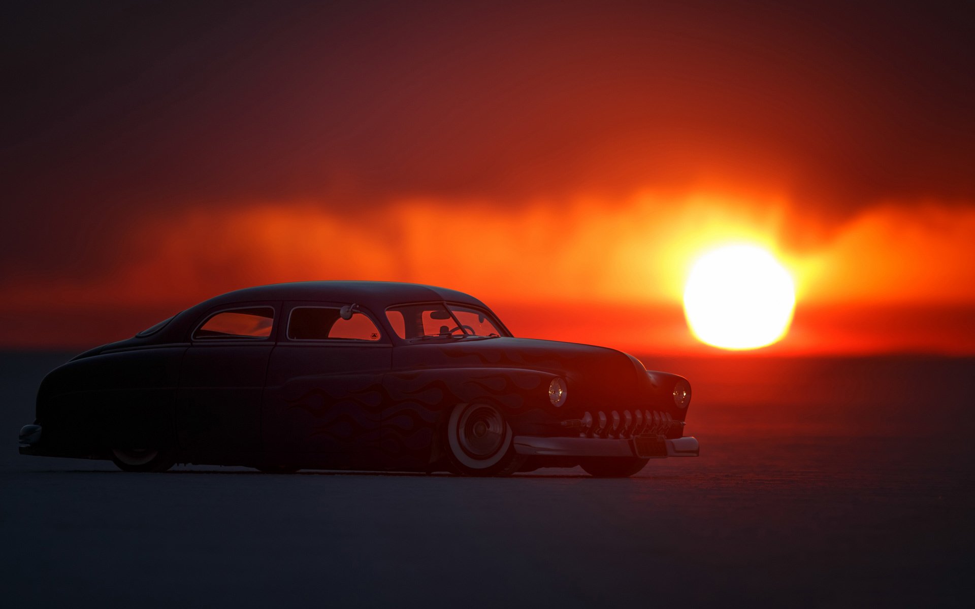 retro auto klassiker dämmerung