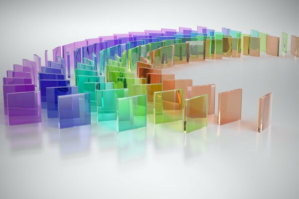 Abschiedsdomino in Reihen aufgereiht