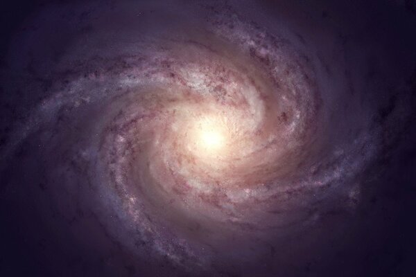 Der kosmische Raum in Form eines hellen Lichtblitzes