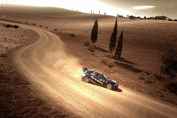Subaru nimmt an der Rallye in Gran turismo 5 teil