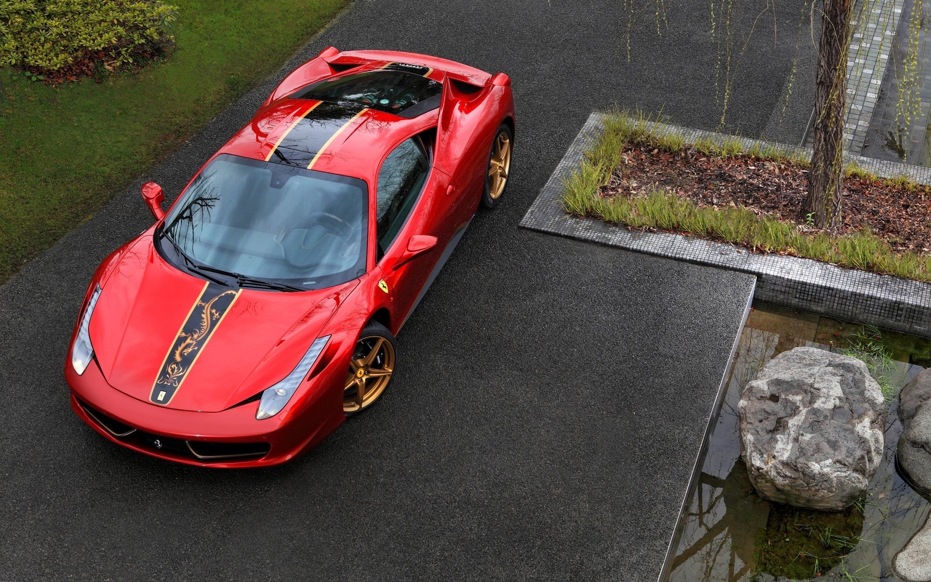 ferrari italia china 20. geburtstag sonderausgabe ferrari italien supersportwagen rot front spec.version china