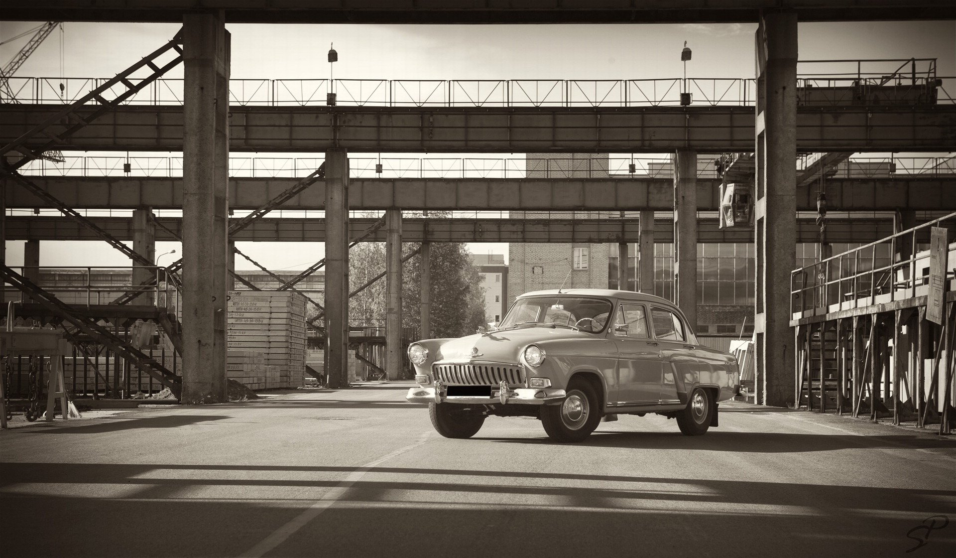gas wolga maschine retro fabrik hintergrundbilder
