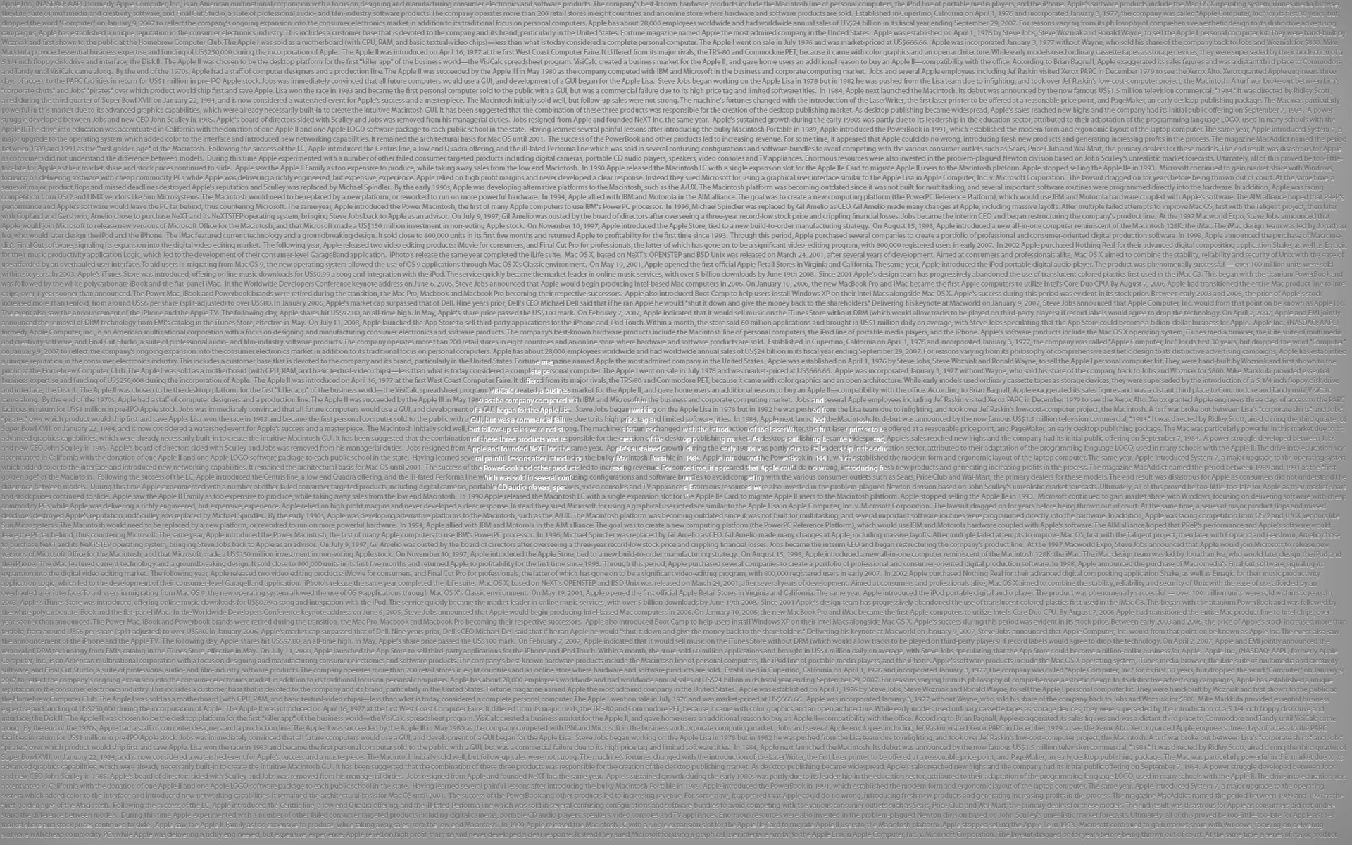 apfel schriftzug grau
