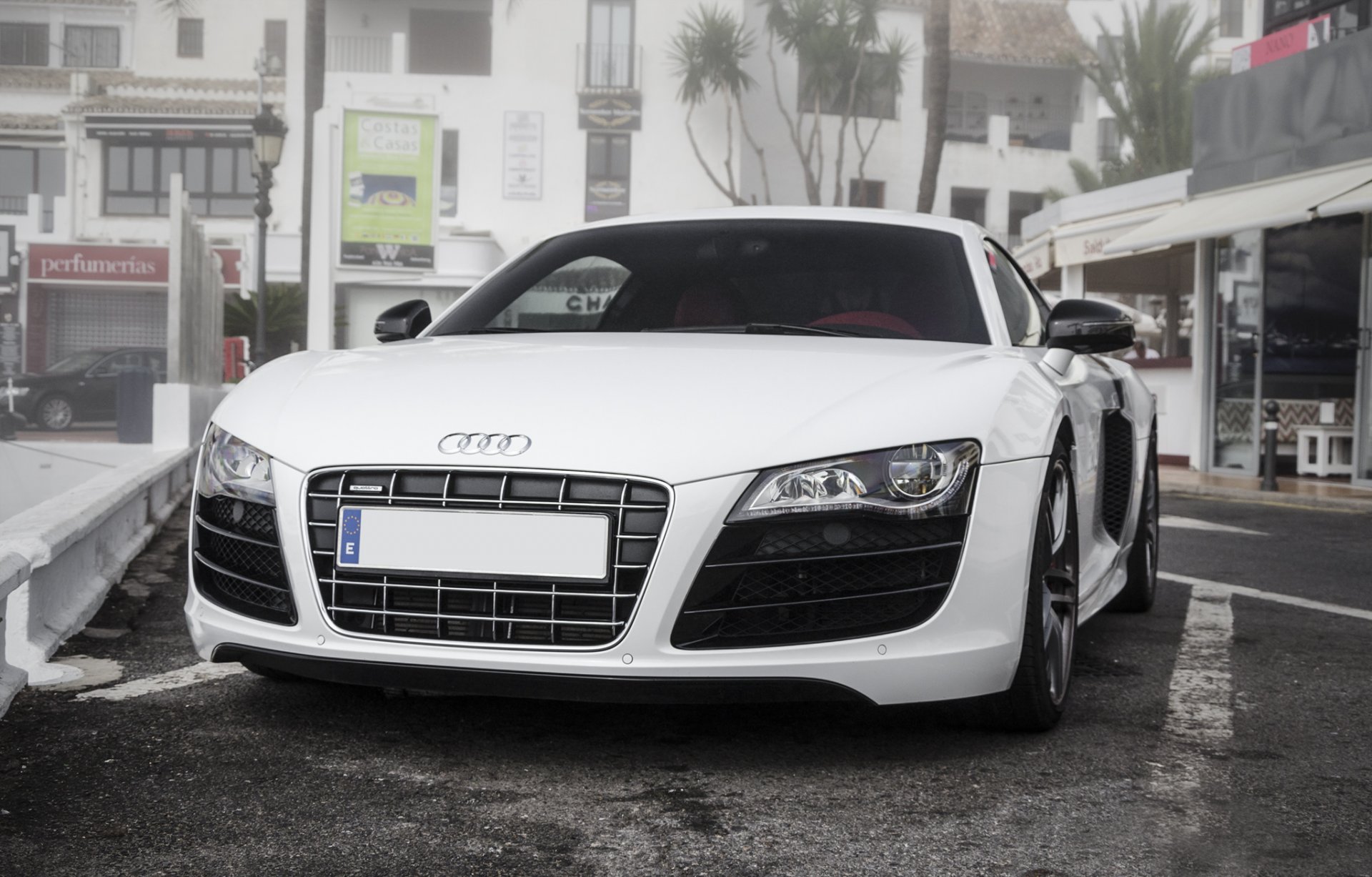 audi r8 weiß audi weiß vor