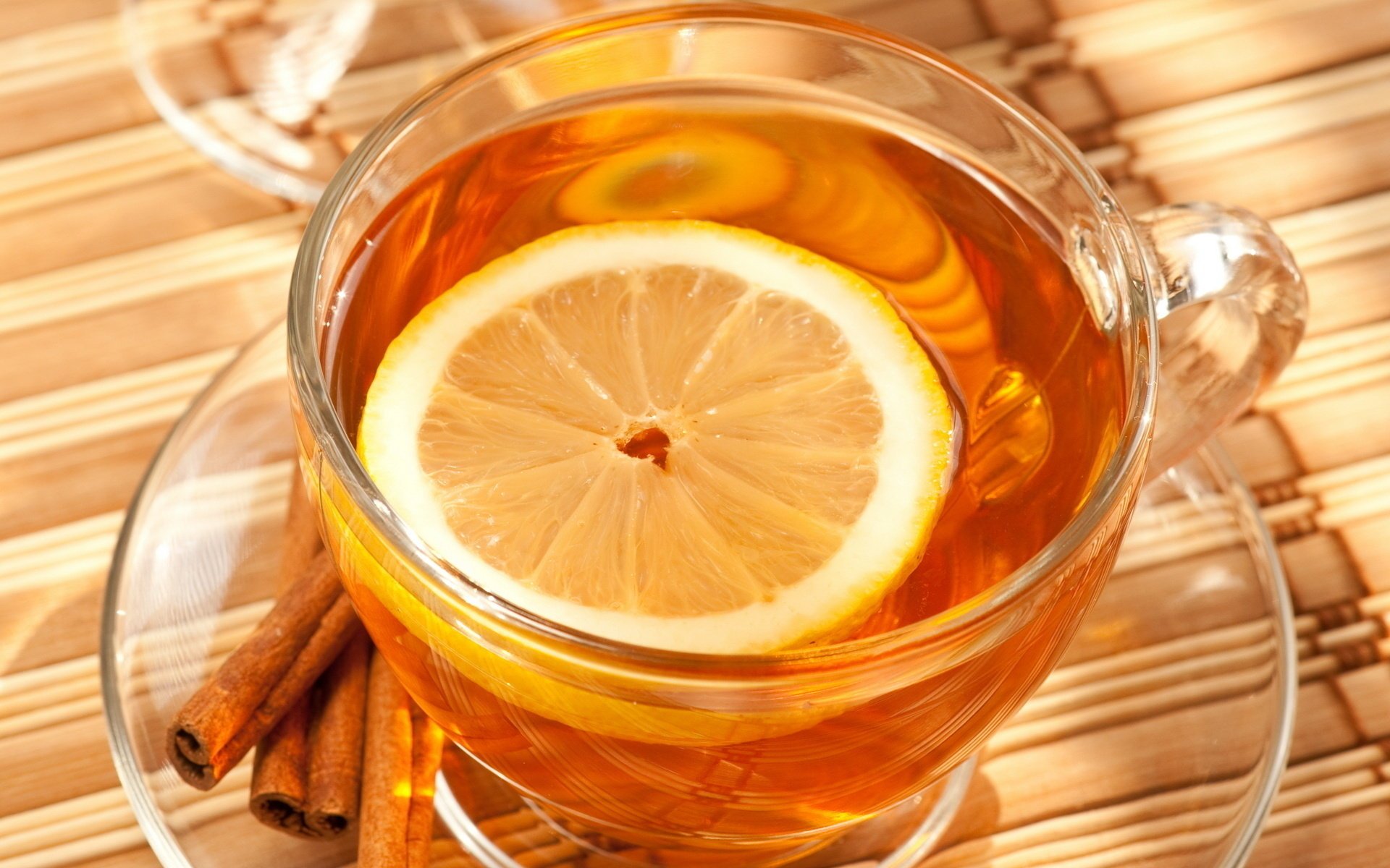 tee zitrone untertasse tasse zimt