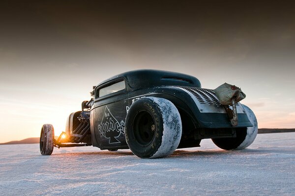 Hot Rod Maschine für Ihre Tapete