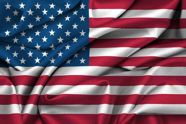 Sich entwickelnde Flagge der Vereinigten Staaten von Amerika