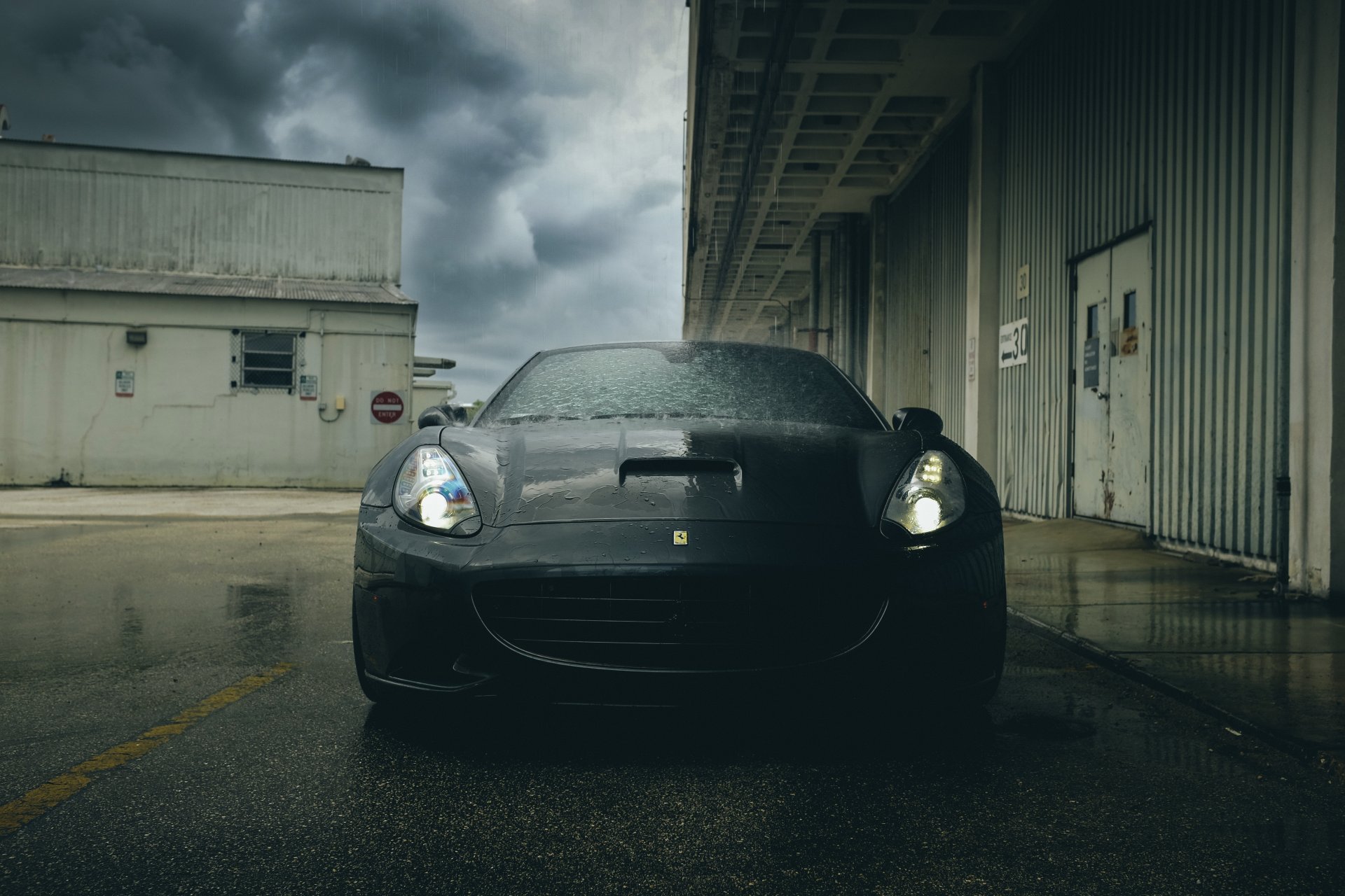 ferrari kalifornien supersportwagen schwarz