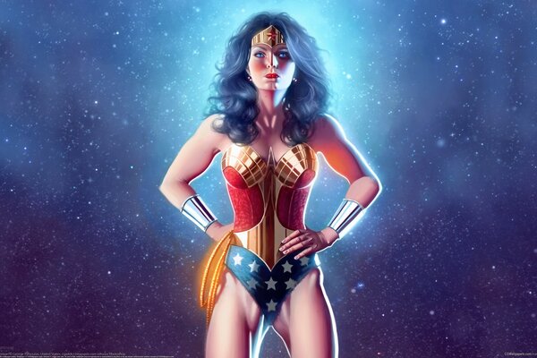 Superfrau. superhelden. Abbildung. george patsouras