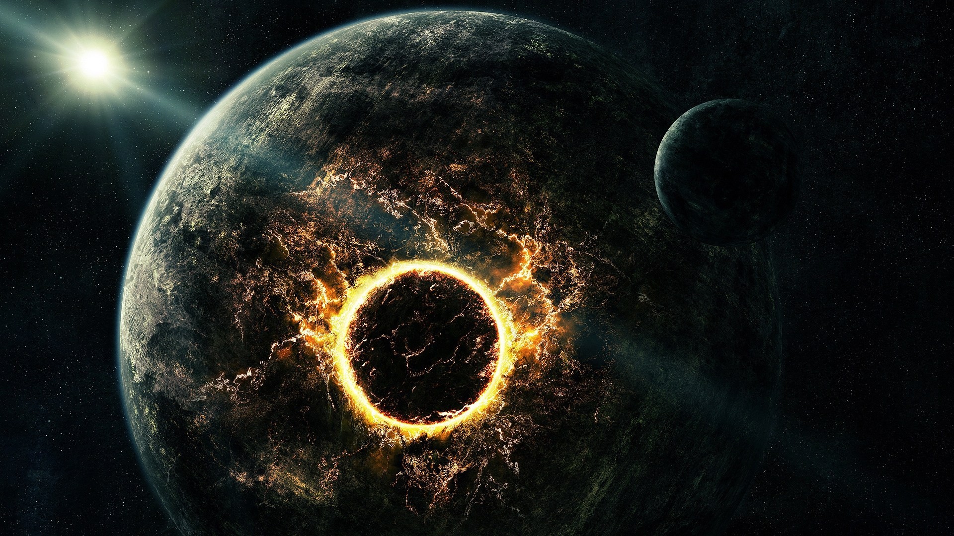 planet raum explosion katastrophe