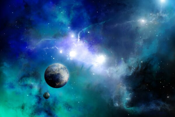 So ein kleines Leben in der riesigen Leere des kosmischen Nordlichts