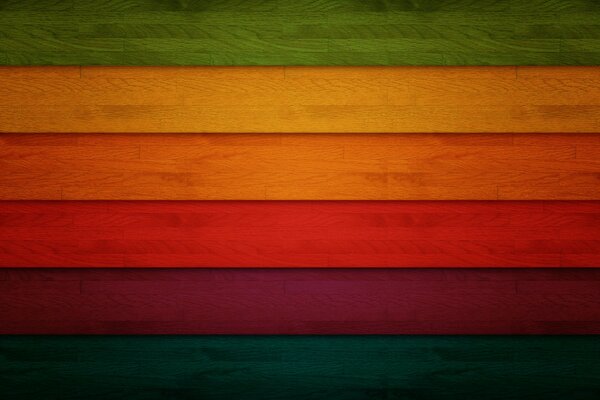 Bunte Holzstäbe im Retro-Stil