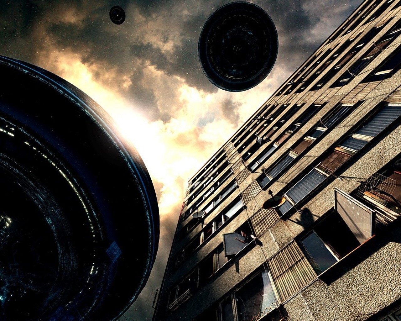 ufo teller gebäude
