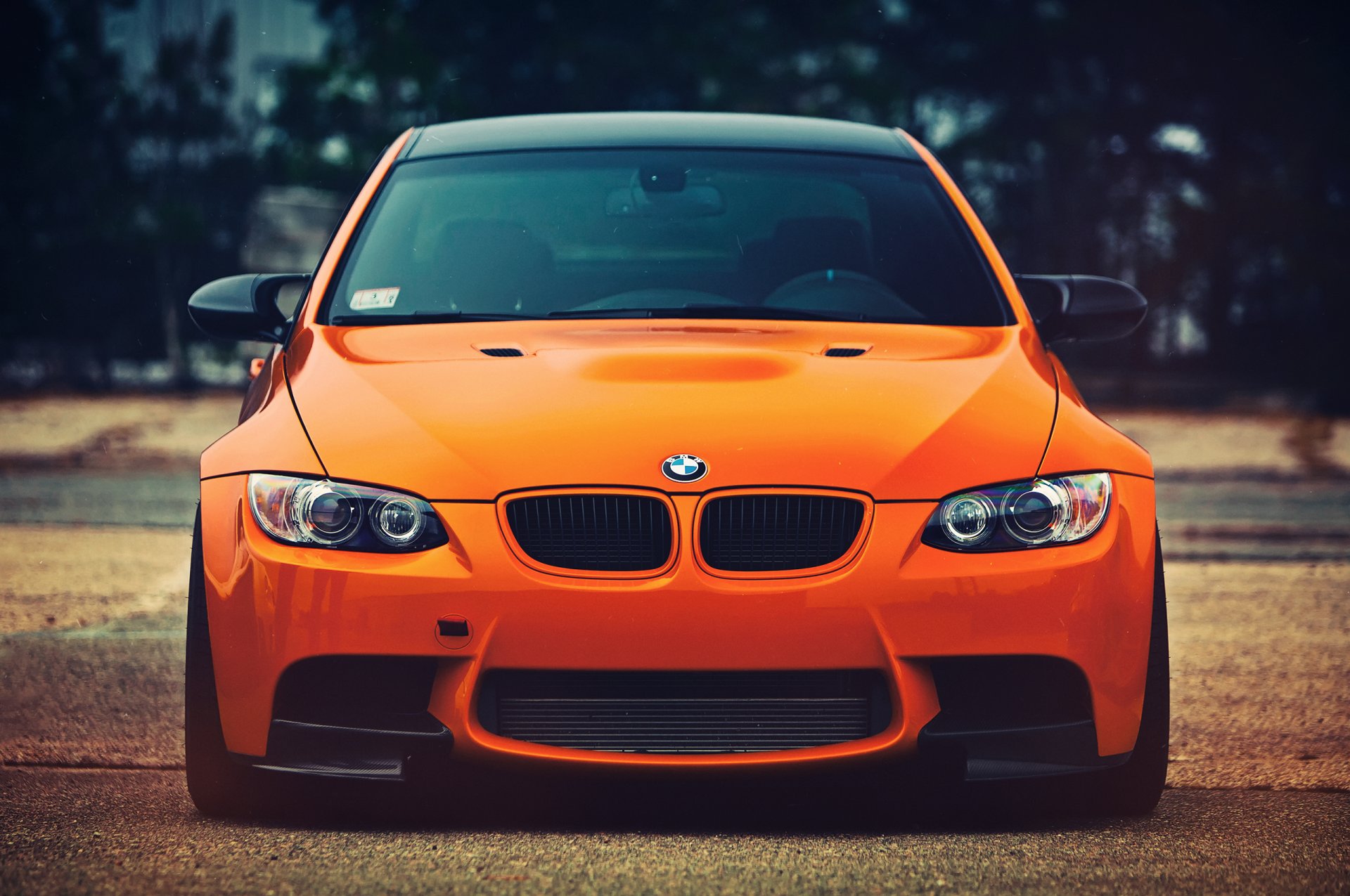 bmw m3 orange blick