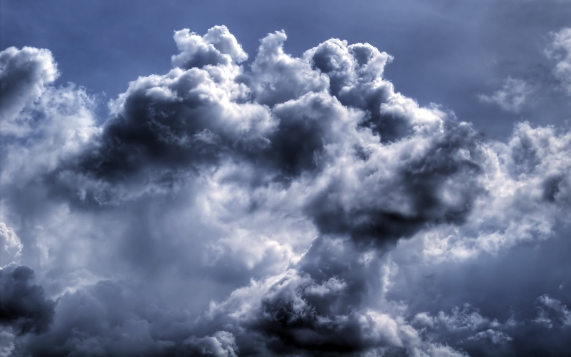 wolken himmel blau hdr