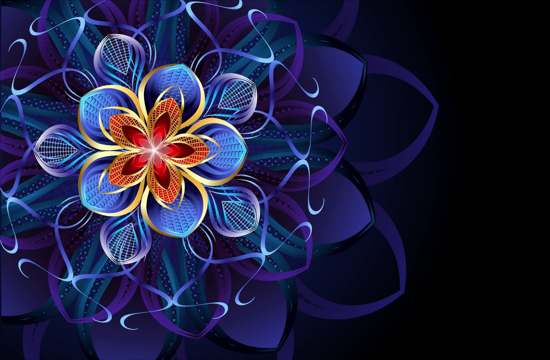 abstraktion muster blume modell