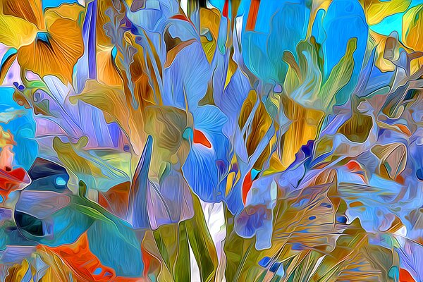 Rendering der Natur Blütenblätter