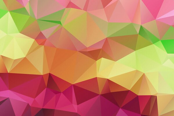 Dreiecke in verschiedenen Farben