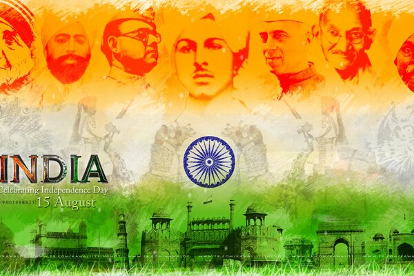 Unabhängigkeitstag in Indien am 15. August