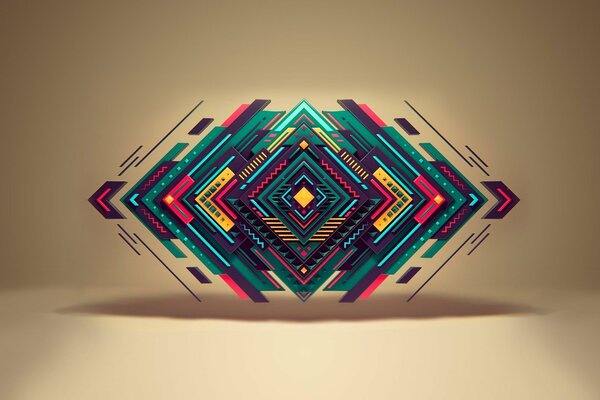 Geometrische Formen Farbfoto