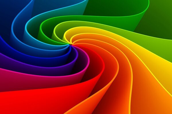 Bunte Linien, die an einen Regenbogen erinnern