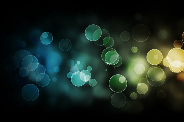 Bokeh sieht aus wie Regentropfen