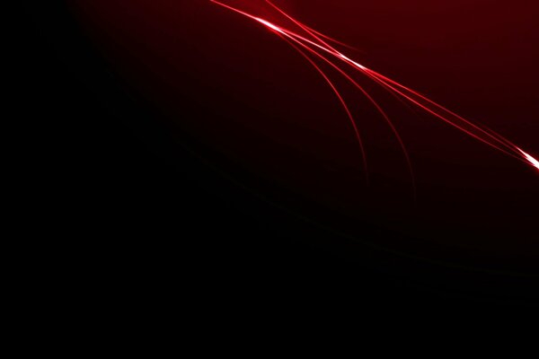 Rote Linien und Streifen auf schwarzem Hintergrund