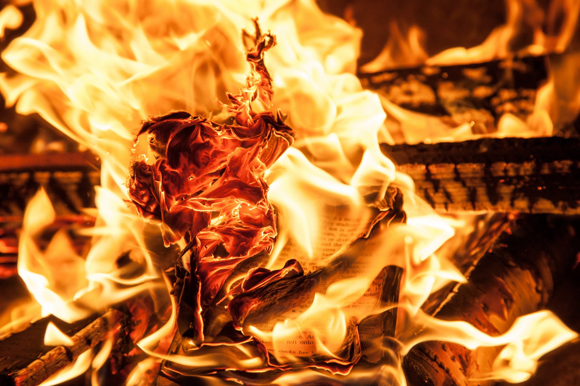 feuer papier hitze
